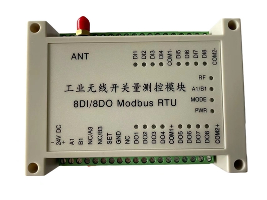 Modulo telecomandato senza fili del AGV Modbus RTU 2km del regolatore di 8DI8DO I O