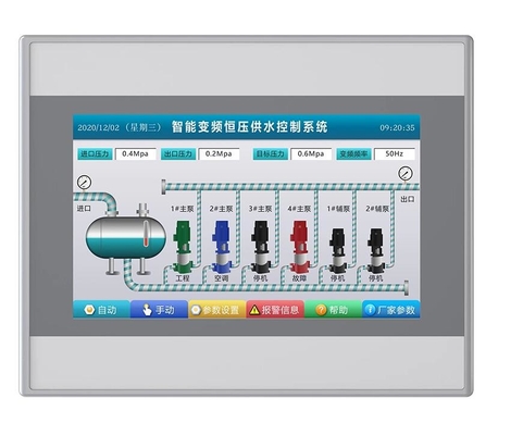 Touch screen di plastica del supporto del pannello 350nit per automazione di industria