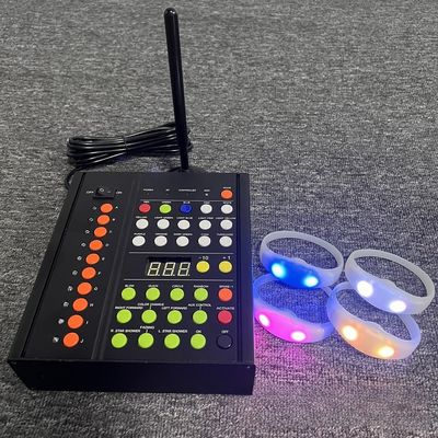Controller DMX wireless 433MHz Zona 10 per il controllo dell'illuminazione sul palco Controller wireless LED braccialet