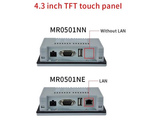4.3 pollici HMI Interfaccia uomo-macchina DC 12V/24V Voltaggio di ingresso Adatto a varie applicazioni a temperatura 0-50C