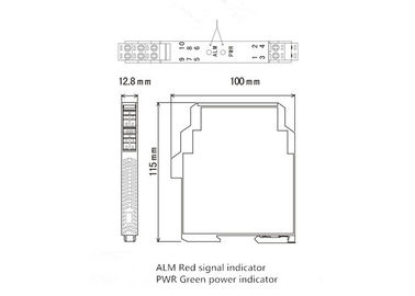 RTD/TC ha introdotto la CC del convertitore 24V dell'uscita analogica 0-5V 4-20mA dell'isolatore del segnale numerico
